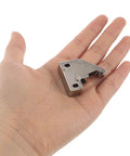 2 Pack Kitchen Cabinet Door Catch Latch, Stainless Steel Roller Lock held in hand showing size