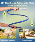 Adjustable Outdoor Misters for Patio 360 Degree Misting Cooling System With 8 Brass Nozzles, 6Ft flexible hose demonstration