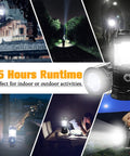 Two Pack Collapsible Camping Lantern With Solar USB Rechargeable Portable Waterproof LED Light shown in various settings