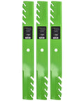 61 Inch Deck Toothed Mower Blade Set for Scag Ferris and Husqvarna, Replaces 48111 482879 1520842 and 539101733, 3 Pack