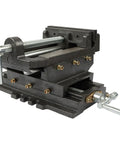 6 Inch Drill Press Vise XY Clamp Machining Jig for Metal and Wood Milling, Beefy Heavy Duty Cross Slide, Two Way Travel, Cast Iron Construction, Precision Milling and Drilling Clamp for Home Shop. Cast iron cross slide vise