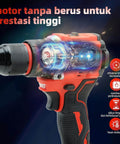 Cordless Drill Set For Makita 18V Battery Compatible, 1500 RPM Brushless Motor, Three Eighths Inch Chuck, 43 Bits And Sockets