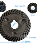 Two Sets Metal Gear And Pinion For Angle Grinders 36 Tooth Gear And 11 Tooth Spiral Bevel Pinion Replacement Parts For 9553 9555