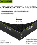 Heavy Duty Corner Guards For Furniture And Office Desks Zinc Alloy Edge Protectors with dimensions 2.52x2.52 inches.