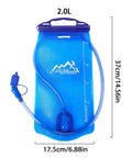 Lightweight Hiking Water Bladder With Large Opening, Ergonomic Handle, Cold Resistant Touch, Hydration Bag