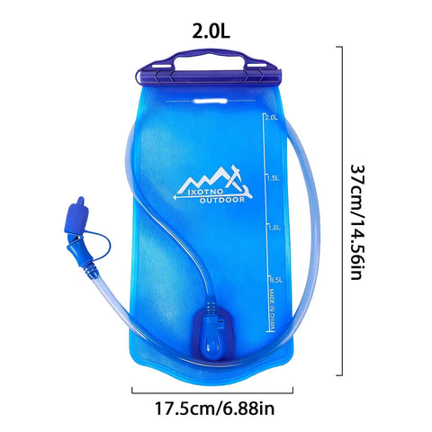 Lightweight Hiking Water Bladder With Large Opening, Ergonomic Handle, Cold Resistant Touch, Hydration Bag