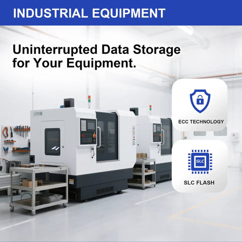 Rock Solid Compact Flash Memory Cards 2GB 2 Pack Clutch Storage Setup For Old School Cameras And Industrial Equipment FAT16 Format Heavy Duty Reliable Data Backup displayed with industrial CNC machines.