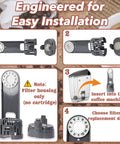 Installation guide for Top Tier Activated Charcoal Water Filter Holder For Keurig K One Coffee Makers And Breville Systems.
