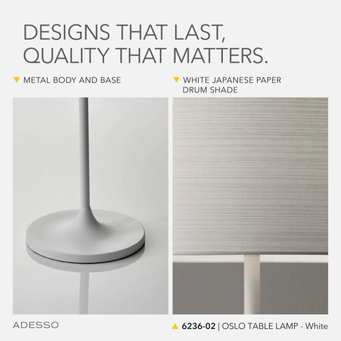 Table Lamp With Scratch Proof And Corrosion Resistant Body Matte White In A Scandinavian Inspired Tulip Design With A Striped Shade