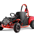 Kid Friendly All Terrain Electric Go Kart With 48V 1000W Motor And Parental Speed Control 13 Inch Off Road Tires Steel Tubular Frame Red