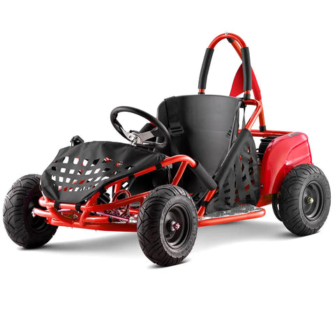 Kid Friendly All Terrain Electric Go Kart With 48V 1000W Motor And Parental Speed Control 13 Inch Off Road Tires Steel Tubular Frame For Durability