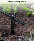 200 Ft 1/4 Inch Drip Irrigation Tubing Blank Distribution Tube PVC For Garden Watering System with water flow in soil