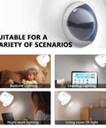 Sthalaxis LED Wall Lights Rechargeable Wall Sconce Magnetic 360°Rotating and Dimmable,Remote & Touch 3 Color Temps Cordless Lights for Reading Bedside (Black) in various lighting scenarios.
