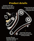 Timing Chain Kit For Toyota 2.4L Engines That Just Works Fits Camry 2002 To 2009, Corolla 2009 To 2010, Highlander 2001 To 2007