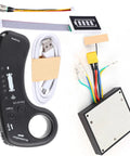 Electric Skateboard Dual Drive ESC Replacement with Remote Control showing cables and components for easy install