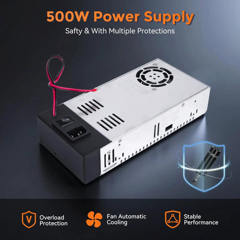 500W power supply for 500W Air Cooled Spindle Motor Kit ER11 12000 RPM For DIY Engraving And Router Projects