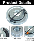 XLOCK M14 Thread Adapter Kit With Grinder Quick Change Nut for 22.23mm Arbor Saw Blades, stainless steel M14 detail