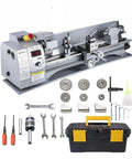 8 Inch X 32 Inch Extended Mini Metal Lathe Machine With Chuck, 850 Watt Motor, Variable Speed 50-2500 Rpm with accessories