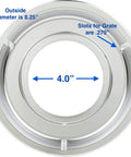 Replacement Round Gas Stove Drip Pans For Frigidaire And Tappan 4 Pack Made In USA, 8.25-inch diameter with 4-inch center