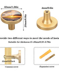 Sunset Ocean Gold Cabinet Knobs 2 In 1 Acrylic Drawer Pulls featuring a sunset design, 32mm diameter and 23mm height.