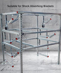 Built Like A Tank 304 Stainless Steel T Track U Channel Mounting Rails For Drill Press Tables Router Workbenches Hassle Free Workshop Upgrade 59 Inch Pair mounted on a frame.