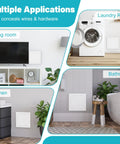 Breezy Peel And Stick Self Adhesive Access Panel 12X12 Plastic Wall Hole Cover for various room applications