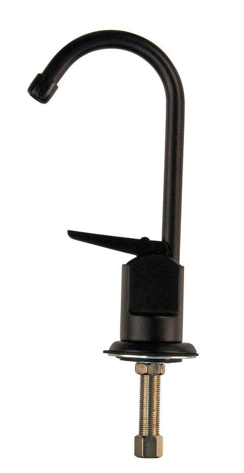 Cool Touch-Flo Style Pure Cold Water Dispenser Faucet In Oil Rubbed Bronze, Six And A Half Inch Tall With Black Plastic Handle