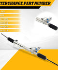Hydraulic Power Steering Rack And Pinion For Camaro And Firebird 1998 1999 2000 2001 2002 Direct Fit With Interchange 22 185 22185 26060047 26077996 26086616 Replacement Part, showing full and detailed view with interchange numbers.