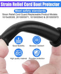 Replacement Strain Relief Cord Guard For Worm Drive Circular Saw HD5750 5825 Universal Fit Power Cable Protector shown on finger.
