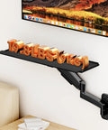 Sleek Wall Mounted Keyboard Tray 26 Inch Heavy Duty Steel Platform With Dedicated Mouse Nook showing 19.8 lbs capacity.