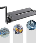 12 Inch Gear Drive Bead Roller Bench Kit With 6 Dies Manual Heavy Duty Pro Grade for vehicle floor pans and trunk pans.