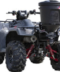 ATV All Purpose Broadcast Spreader With 15 Gallon Hopper For Seed Fertilizer Rock Salt And Deer Feed 12 Volt Motor Vertical Mount
