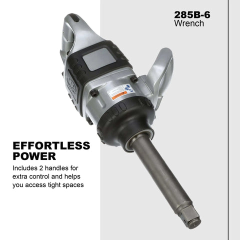 Cordless Pneumatic Impact Wrench With Six Inch Extended Anvil And Dual Handles Delivers Big Torque 5250 RPM Heavy Duty Build