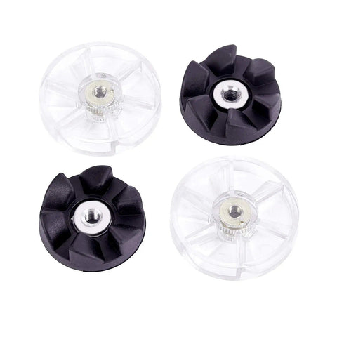 Four replacement blender gears from the Fourteen Piece Blender Replacement Parts Kit For 600W And 900W High Speed Blenders NB 101B 101S 201
