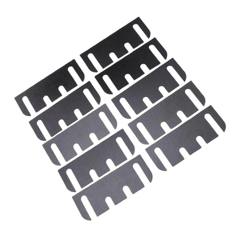 Door Hinge Shims For Quick Alignment And Precise Adjustment Five Eighths Inch Radius Corner Hinge Shim For Indoor Doors Injection Molded PVC Smooth Operation Easy Install For Home And Commercial Use