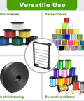 Heavy Duty Wall Mount Wire Spool Rack Featuring Six Adjustable Rods And Rust Resistant Steel For Garage Cord Organization, designed for multiple cord types.