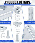50 Piece 3/8-16 Spring Nut And Bolt Kit For Strut Channel Systems, includes galvanised carbon steel nuts and bolts