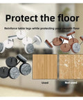 Heavy Duty Chair Leg Floor Protectors 30 Pack With Screw Base Felt Foot Pads For Hardwood Floors displayed in various colors