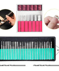 All In One Corded Engraving Tool Kit With Micro Engraver Etching Pen For Jewelry Glass Wood Metal Plastic Diy Rotary Tool Set Including 82 Accessories And 24 Stencils Scriber showing various bits and accessories.