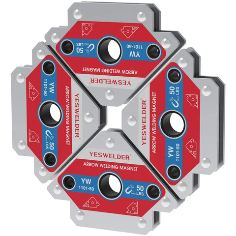Grab These Awesome 50 Lb Welding Magnets That Rock! This Pack Of Two Includes Four Heavy Duty Strong Holding Force Welding Magnets.