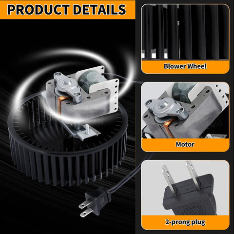 Drop In Replacement Motor Assembly For Broan 771 And 771 A Bathroom Exhaust Fans S97017450 3000 RPM 70 CFM Without Bracket Direct Fit