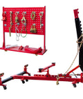 Heavy Duty Auto Body Frame Puller 5 Ton 49kN Straightener and Dent Repair Tool for Car Restoration with adjustable post.