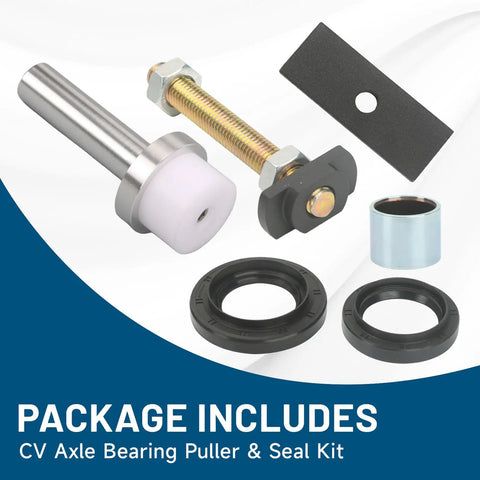 Toyota Axle Seal Installer Kit For 8 Inch Clamshell Needle Bearing Removal And Bushing Install Tool components displayed