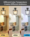 Dope Clear Glass Industrial Vintage Semi Flush Mount Ceiling Light With Lantern Cage Shade In Black Finish in kitchen