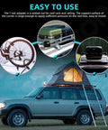 24Pcs T Nut Adapter Kit M8 Slot Blocks for Roof Racks and Roof Boxes with luggage and bike mounted on vehicle