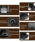 Features of Electric Coffee Bean Roaster Machine With Built In Smoke Filter And Nine Custom Baking Curves for Small Batch Baristas.