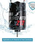 Budget Friendly Beefy Torque 21T Brushed Waterproof RC Motor for 1 10 Scale Crawlers and Boats in wet conditions