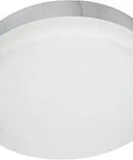 Sleek 9 Inch Round LED Flush Mount Ceiling Or Wall Sconce With Soft White Chrome Slice Finish Dope Light Quality High CRI 90 2700K Or 3000K