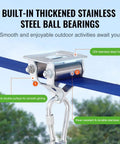 Close-up of 52 Ft Backyard Zipline Kit For Kids And Adults Up To 330 Lb with stainless steel bearing and nylon cable.