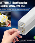 Hexagon LED Garage Lights 16 Pack 128W Ultra Bright 12800LM 6500K Ceiling Shop Light safety feature diagram